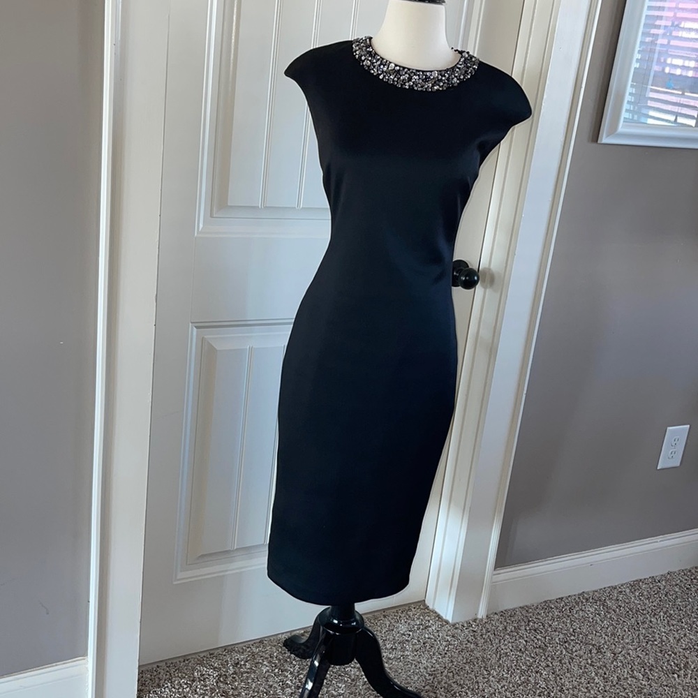 Ted Baker midi black dress